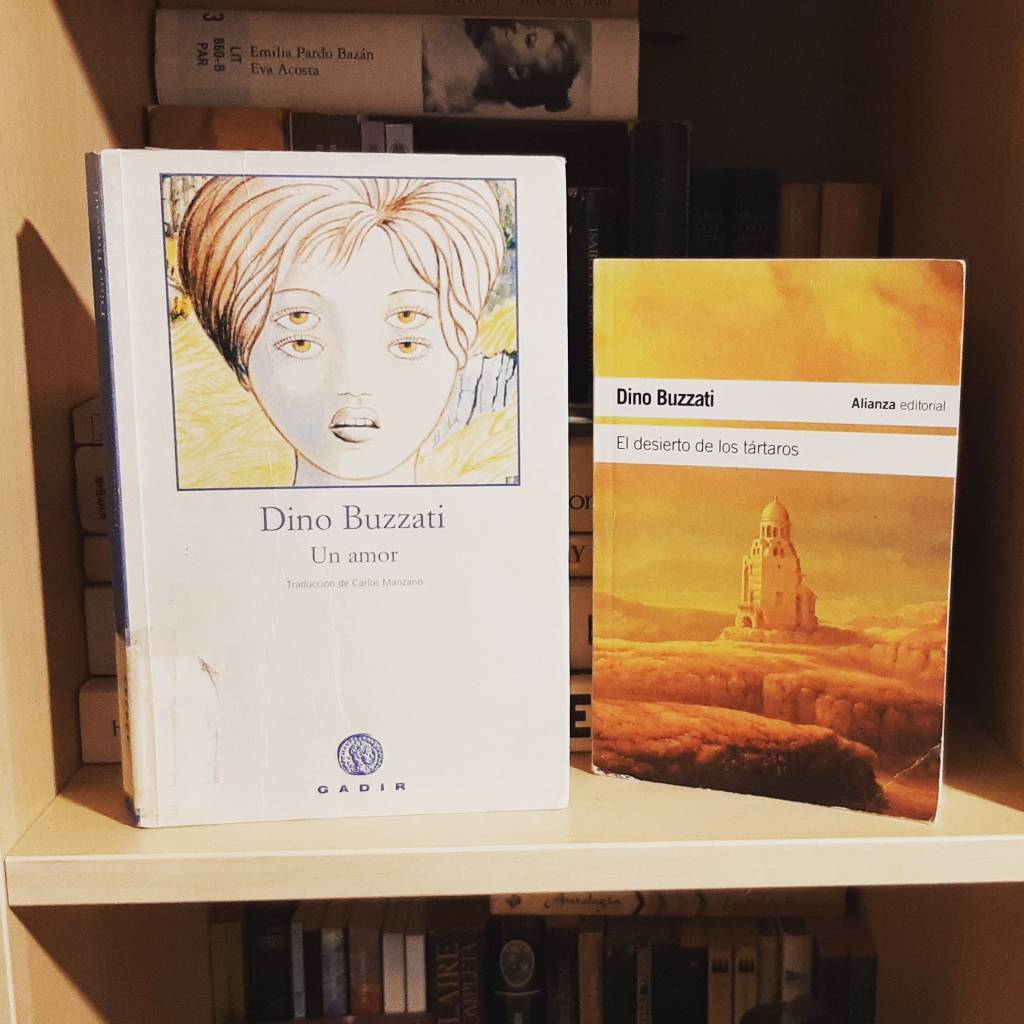 Estas semanas mis chicas de Las Arenas y yo andamos a tope con Dino Buzzati. No sá cuántas veces he podido leer El desierto de los tártaros. Es de esas narraciones que más me fascinan cuanto más las leo. 
Gracias, @maria_eire, gracias siempre por regalarme en su dí­a semejante&nbsp;joya.